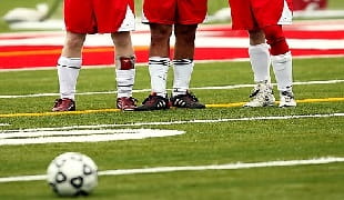 Football free-kick wall